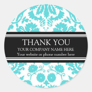 Pegatinas del nombre de Business Thank You Custom