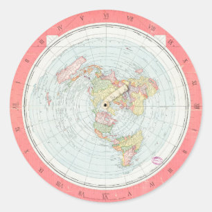 Pegatinas del 'NUEVO MAPA ESTÁNDAR DEL MUNDO' de