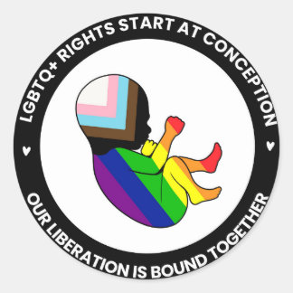 Pegatinas del Orgullo Fetus (ronda)