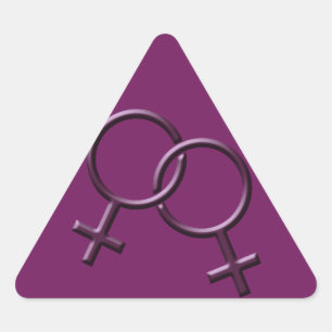 Pegatinas del Orgullo Gay Pegatina de Amor Lesbian