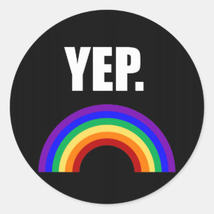 Pegatinas del Orgullo Gay Yep