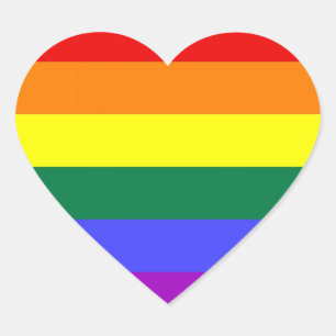 PEGATINAS del Orgullo LGBT (Corazón)