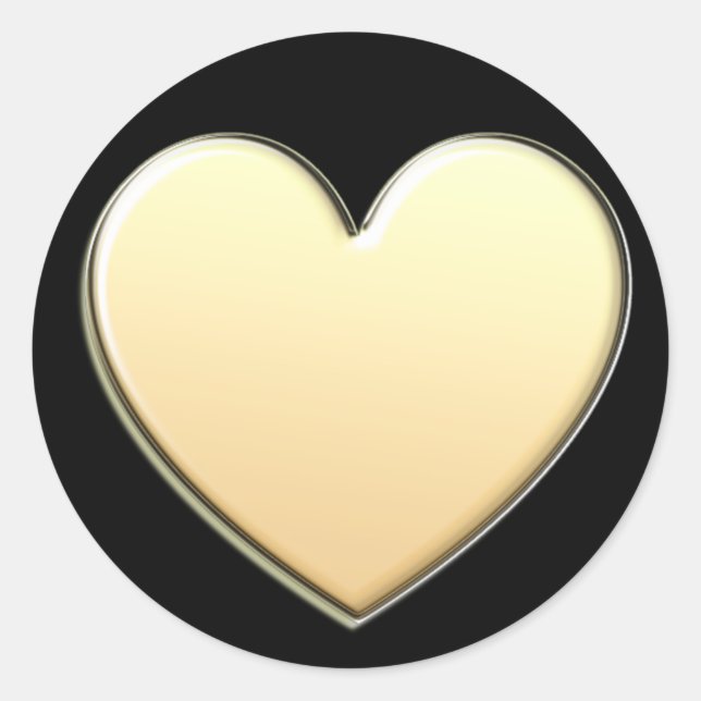 Pegatinas del Oro Heart (Anverso)