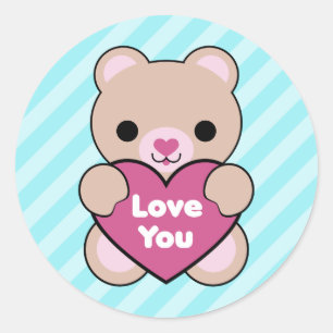 Pegatinas del oso de Kawaii