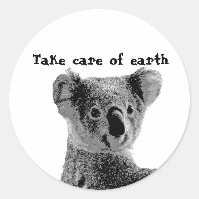 pegatinas del Oso Koala (Anverso)