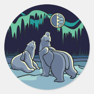 Pegatinas del oso polar Pegatinas y regalos de art