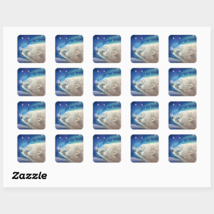 Pegatinas del oso polar Snowflakes