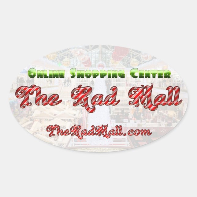 Pegatinas del Oval del Rad Mall "VACACIONES" (hoja (Anverso)