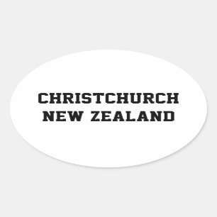 Pegatinas del óvalo de Christchurch Nueva Zelanda