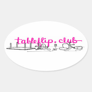 pegatinas del óvalo de tableflip.club