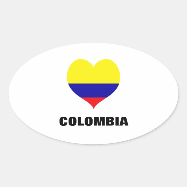 Pegatinas del óvulo cardíaco de Colombia (Anverso)