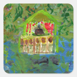 Pegatinas del pabellón de mediación pacífica