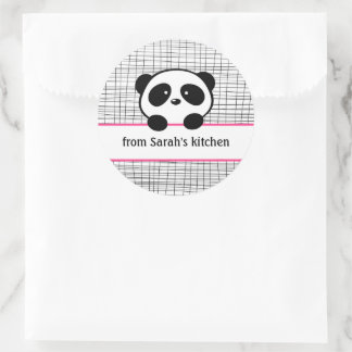 Pegatinas del Panda Negro Girona y Rosa