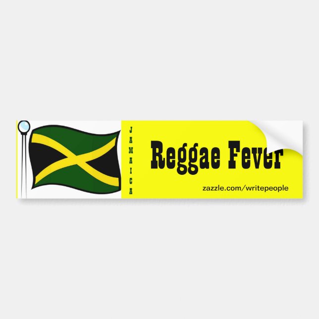 Pegatinas del parachoques jamaiquino-Reggae (Frente)