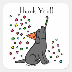 Pegatinas del partido de cumpleaños del labrador n