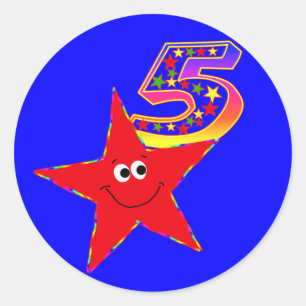 Pegatinas del Partido de los Años 5 de la Estrella