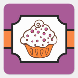 Pegatinas del pastel de Halloween