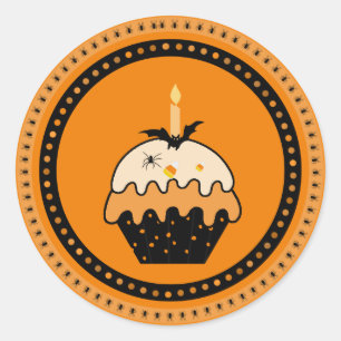 Pegatinas del pastel de Halloween