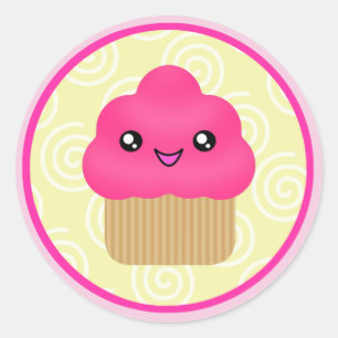 Pegatinas del pastel de Kawaii Rosado