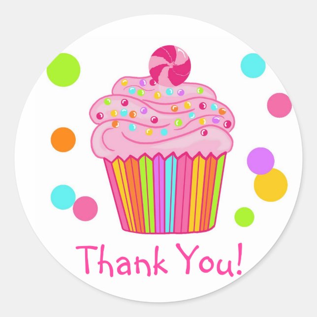 Pegatinas del pastel de sorpresas de Candy (Anverso)