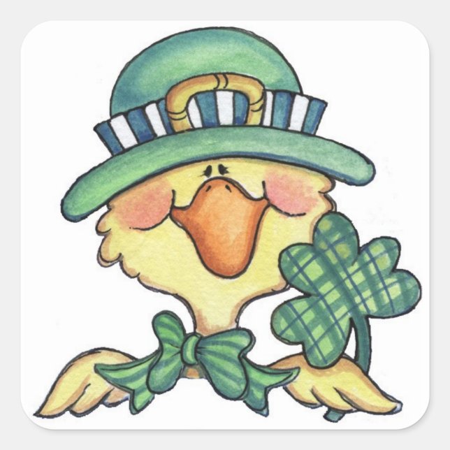 Pegatinas del Pato Afortunado (Anverso)