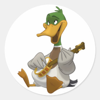 Pegatinas del pato silvestre del Banjo-Strummin'