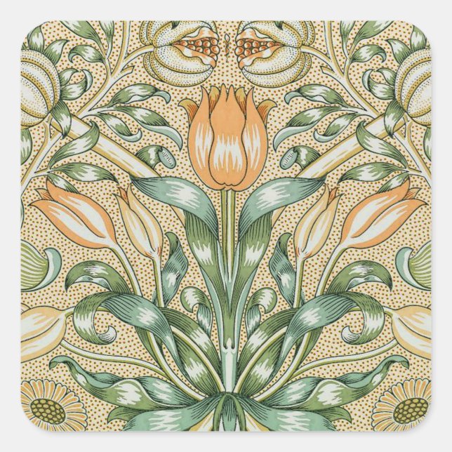Pegatinas del Patrón Floral de William Morris (Anverso)