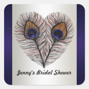 Pegatinas del Peacock Azul de Medianoche