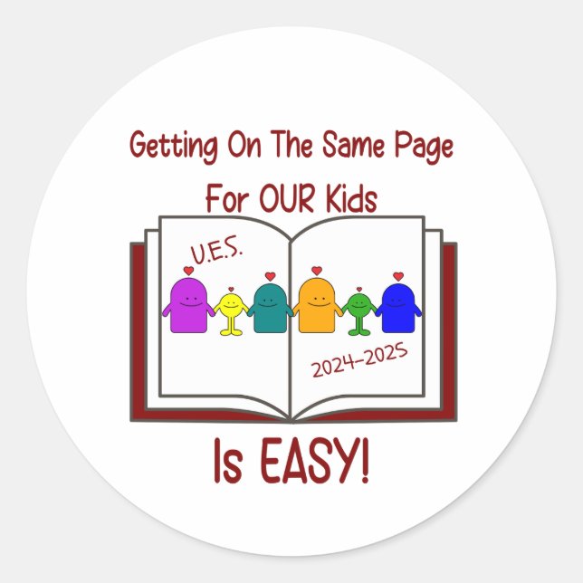 Pegatinas del personal de UES (una página de 20 pe (Anverso)