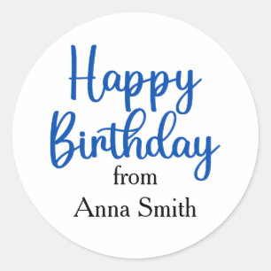 Pegatinas del Personalizable de cumpleaños feliz