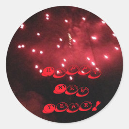Pegatinas del Personalizado de Año Nuevo feliz de