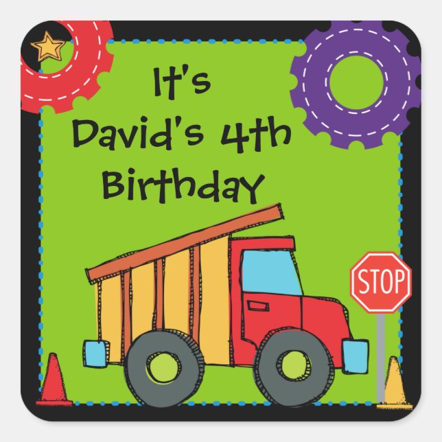 Pegatinas del Personalizado de camiones de volcado (Anverso)