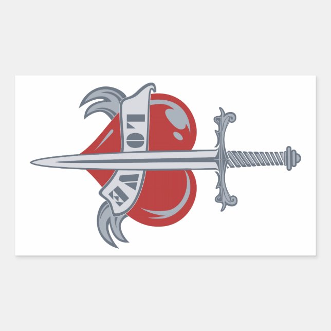 Pegatinas del personalizado de espadas amorosas (Anverso)