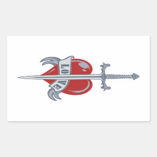 Pegatinas del personalizado de espadas amorosas