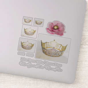 Pegatinas del personalizado de la corona de Srta.