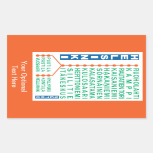 Pegatinas del personalizado de las estaciones de