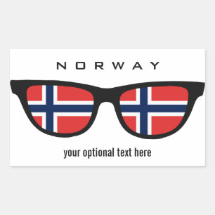 Pegatinas del personalizado de Shades noruego