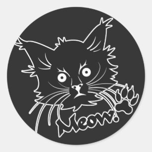 Pegatinas del personalizado Gato Negro