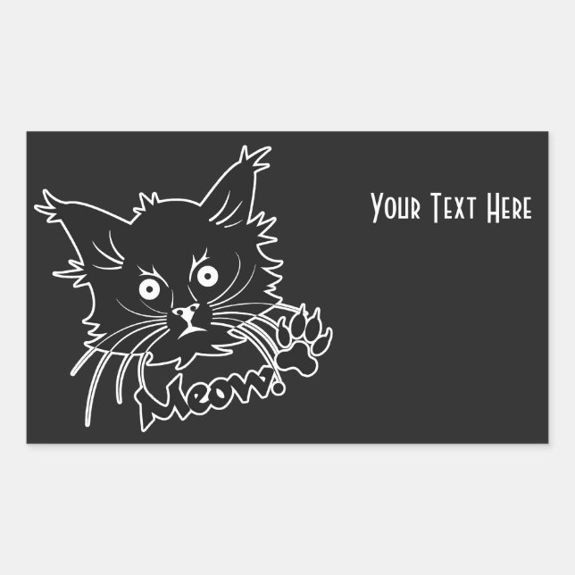 Pegatinas del personalizado Gato Negro (Anverso)