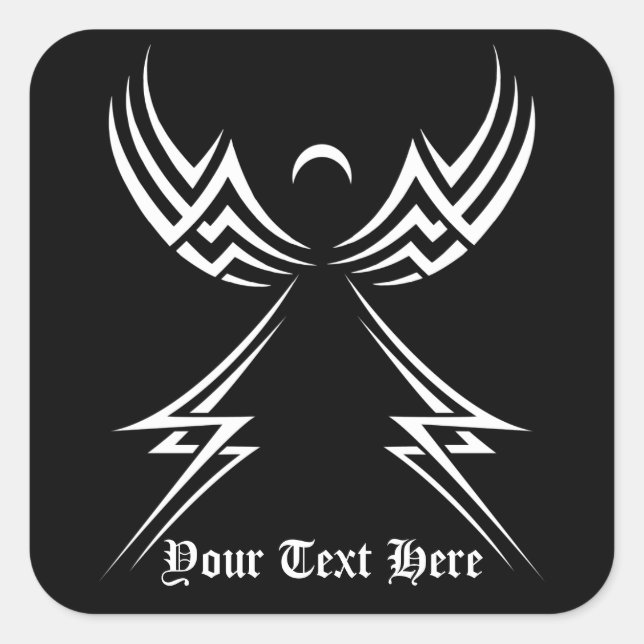 Pegatinas del personalizado Tribal Angel (Anverso)
