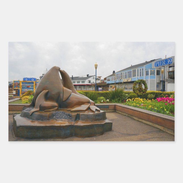 Pegatinas del Pier 39 #13 de San Francisco (Anverso)