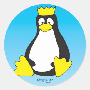 pegatinas del pingüino rey