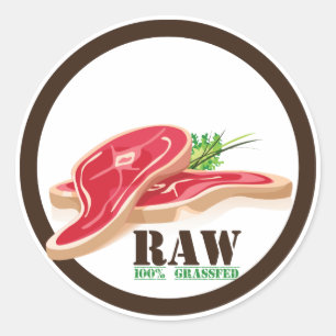 Pegatinas del planeta orgánico de carne cruda