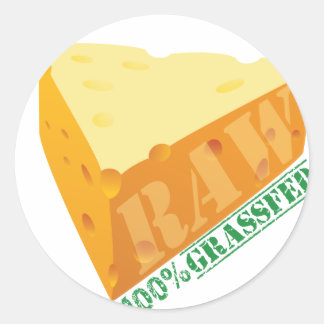 Pegatinas del planeta orgánico de queso en bruto