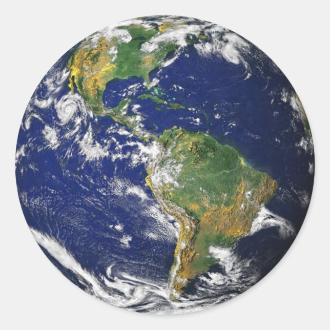 Pegatinas del planeta Tierra (Anverso)