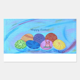 Pegatinas del Pointillismo Decorativo Feliz Pascua