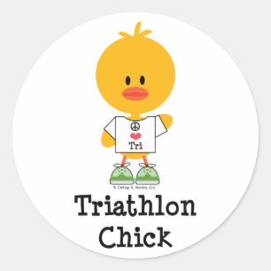 Pegatinas del polluelo del Triathlon