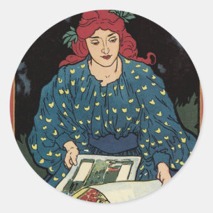 Pegatinas del poster de Nouveau del arte