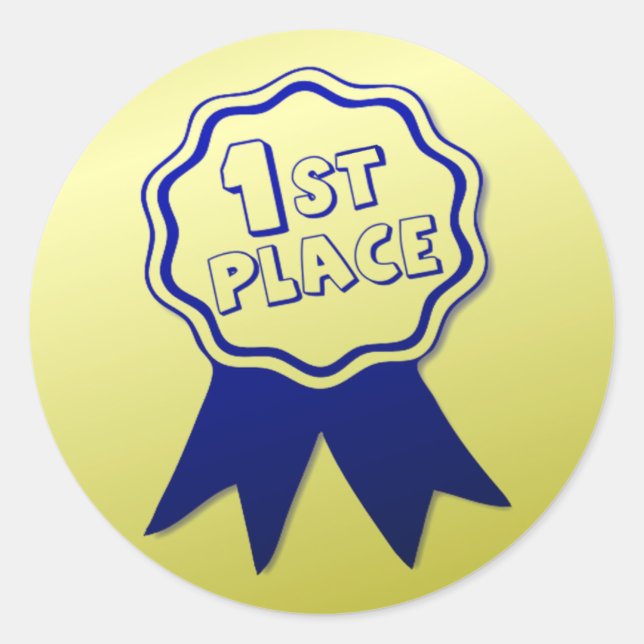 Pegatinas del premio Cinta Azul del profesor (Anverso)