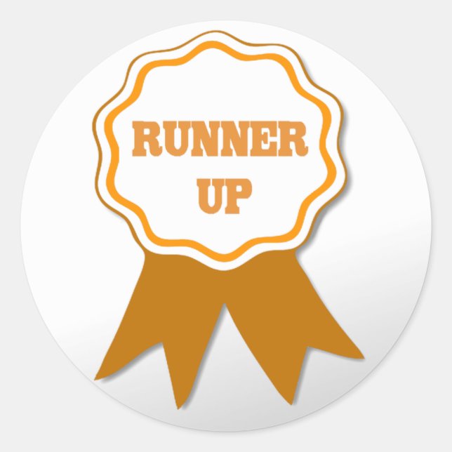 Pegatinas del premio Naranja Ribbon del profesor (Anverso)